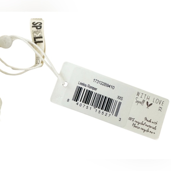 Spell & the Gypsy Collective Leelou Romper | Cream/White | Size XXS | NWT - Picture 9 of 10